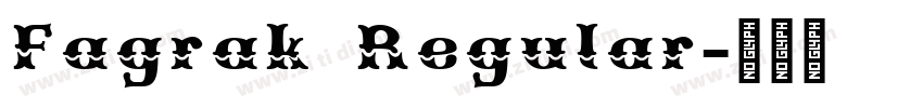 Fagrak Regular字体转换